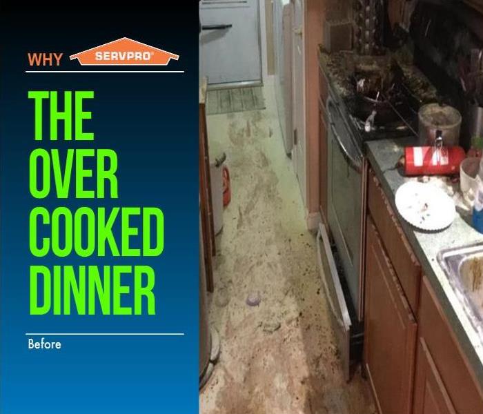 Kitchen damaged by cooktop fire