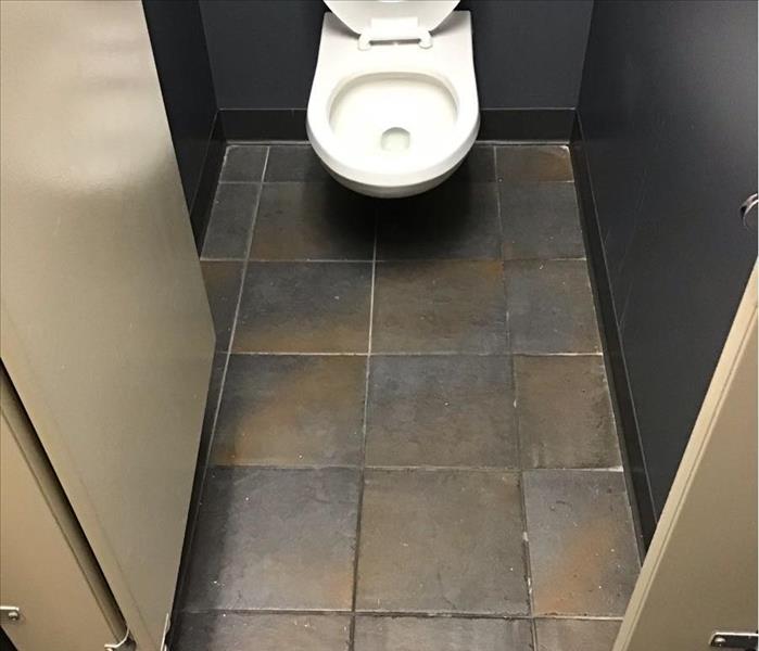 blue bathroom floor