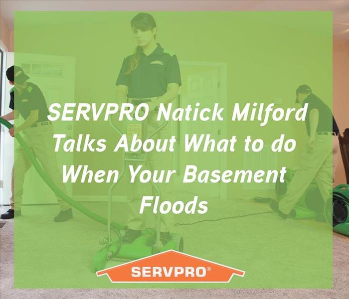 Green background with orange SERVPRO logo and title. 